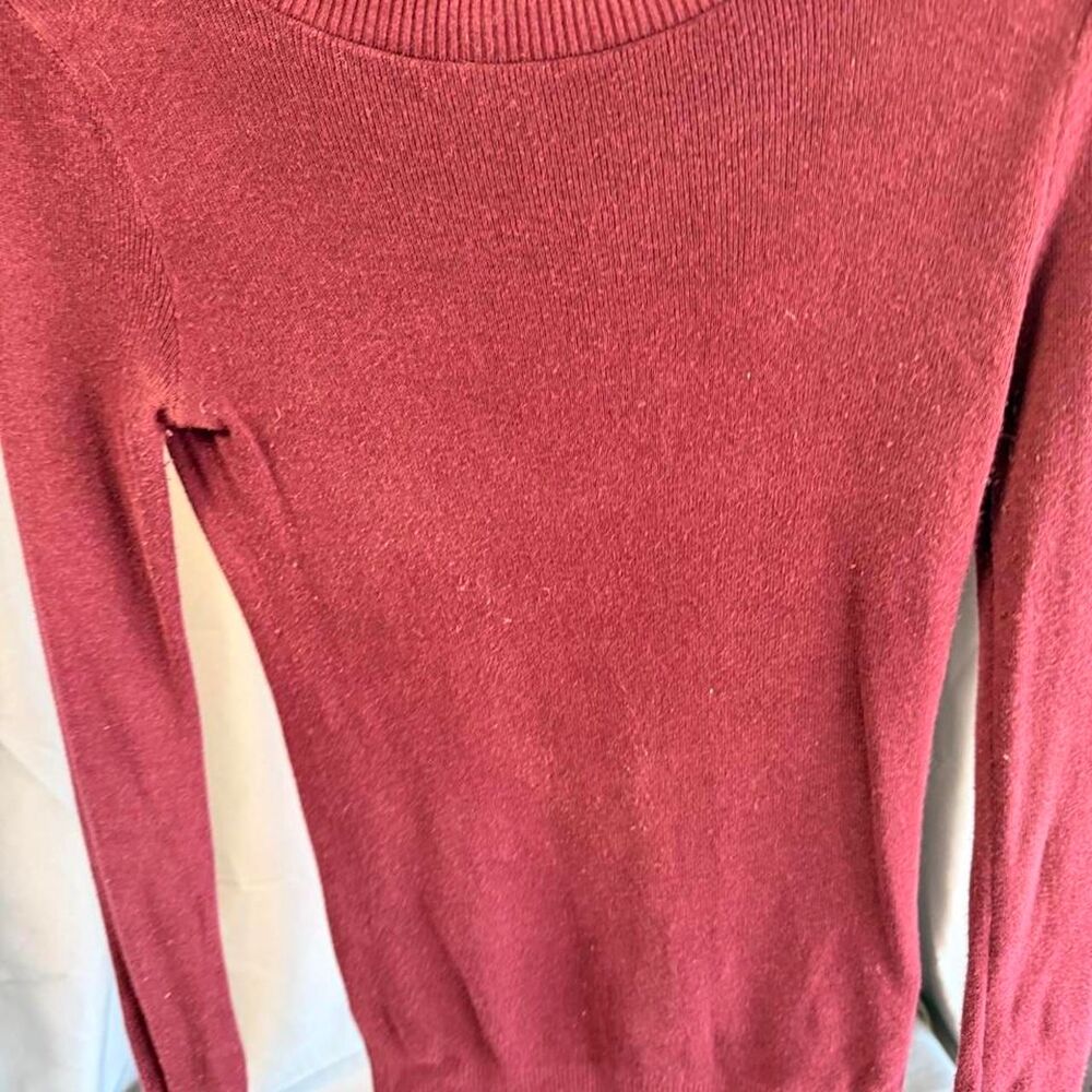 Express Women's Burgundy and Red Jumper